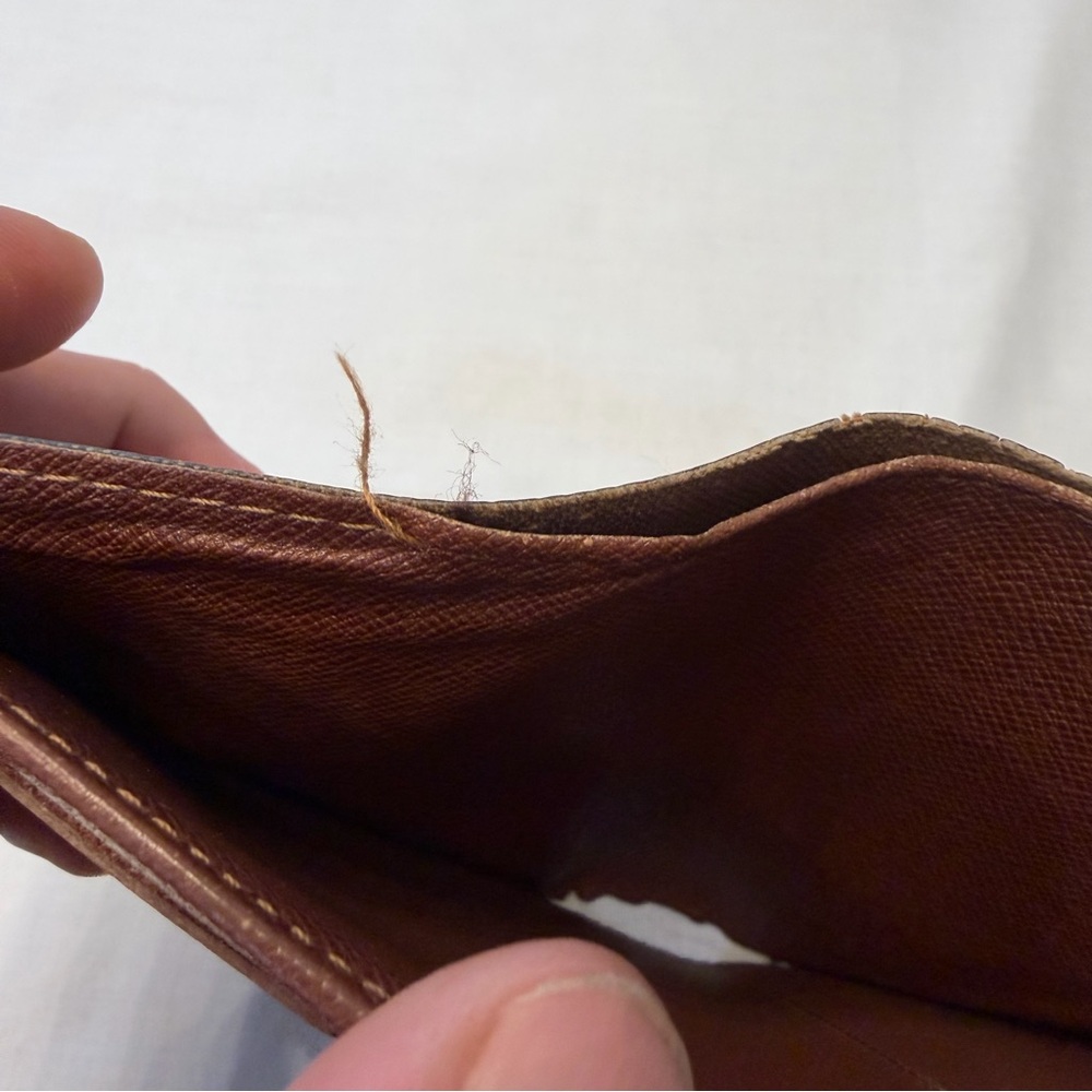 Louis Vuitton Monogram Porte Monnaie Vieille Small Wallet Coin Purse Vintage - Picture 10 of 10